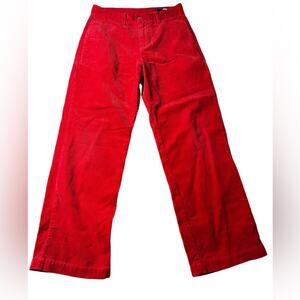 Vineyard Vines Kids Red Corduroy Pants